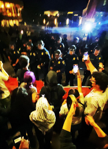 Berkeley protest against Turning Point