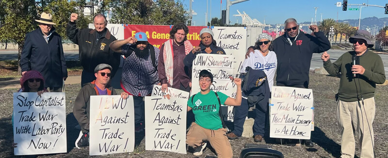 First United Action By Teamster & ILWU Member Against Trade War