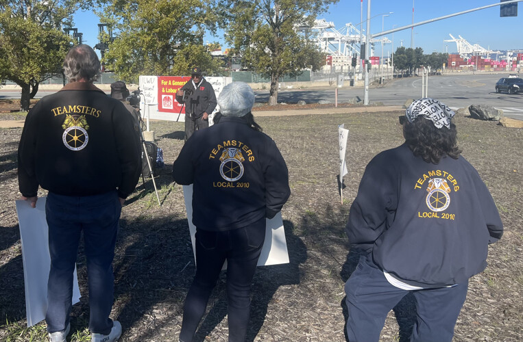 Teamsters Joined Rally Against Trade War At Port Of Oakland