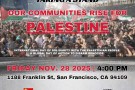 Action At ILWU International On November 28, 2025 To Support Labor Boycott of Israel