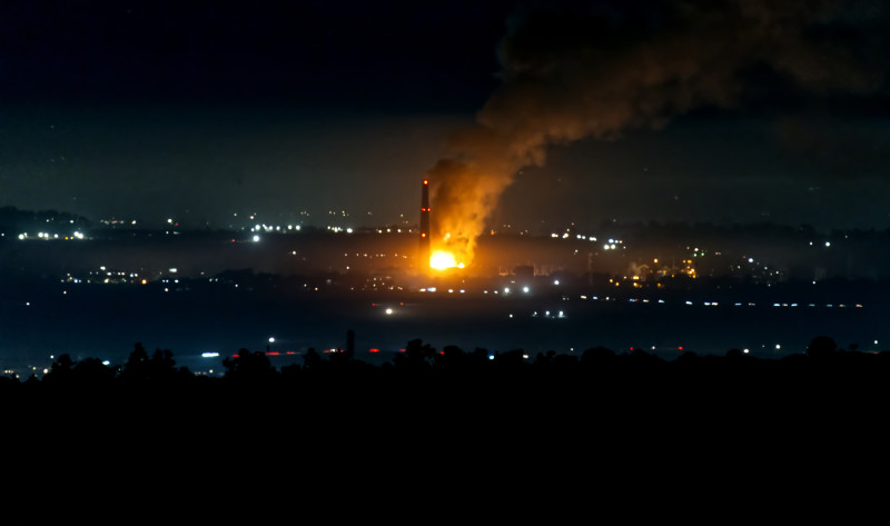 Photo: Vistra's battery energy storage facility burning on January 16, 2015. This <a href="https://www.flickr.com/photos/churchward/54270...