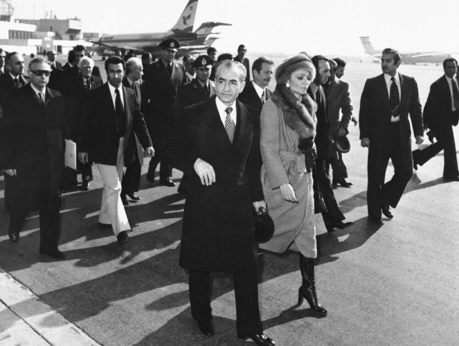 The Shah Of Iran And His Entourage.
