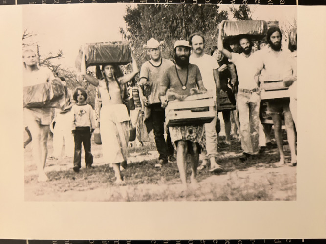 Old Photo From The 70's With William Eaton On Far Left In Goatee, Heading To Eden Hot Springs In Arizona With Some Friends.