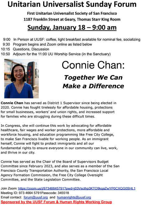 Connie Chan:  Together We Can  Make a Difference