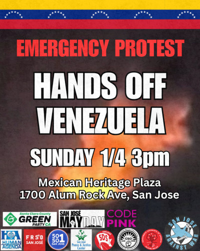 Flyer: Hands Off Venezuela