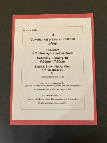 Black &amp; Brown Social Club
474 Valencia St
San Francisco, CA