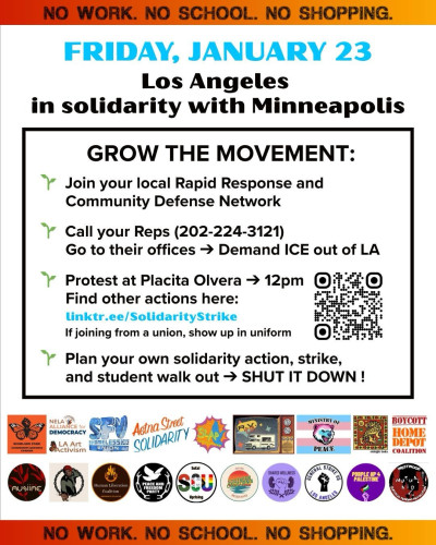 Friday 1/23: Los Angeles in Solidarity with Minneapolis