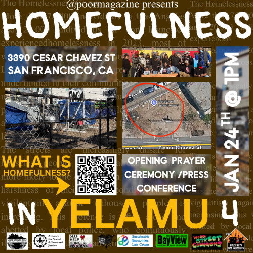Saturday 1/24: Houseless People Create a Real Solution to Homelessness in San Francisco