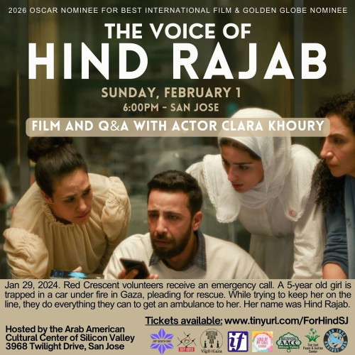 Sunday 2/1: The Voice of Hind Rajab Film Screening and Q&A with Actor Clara Khoury