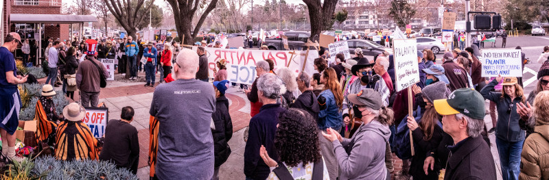 At "No Tech for ICE" Demo, Deadly Consequences of Palantir’s Technology Heavily Protested