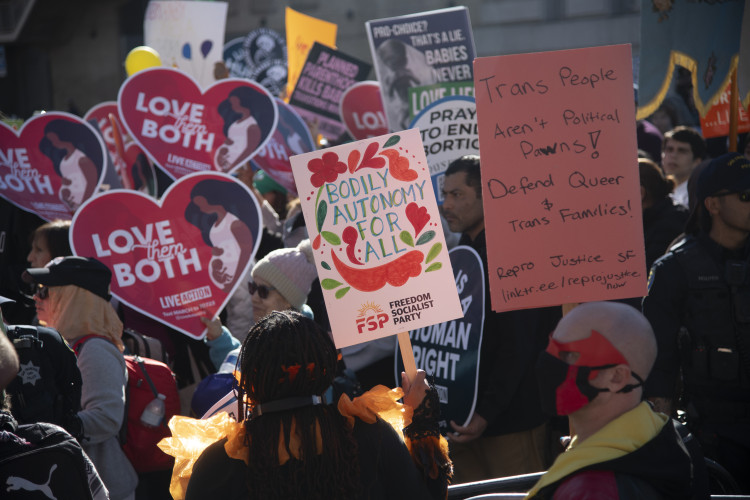 Photos of January 24 Unite to Fight the Far Right Rally held by SF Reproductive Justice