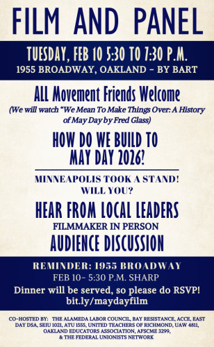 Film And Panel Invitation - 1955 Broadway, Oakland - Tuesday 2/10