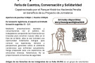 Flyer in Spanish with White background describing the event Los Jornaleros Hablan