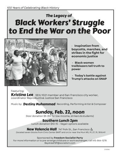 BHM 2026 Event Flyer (full text in event description)