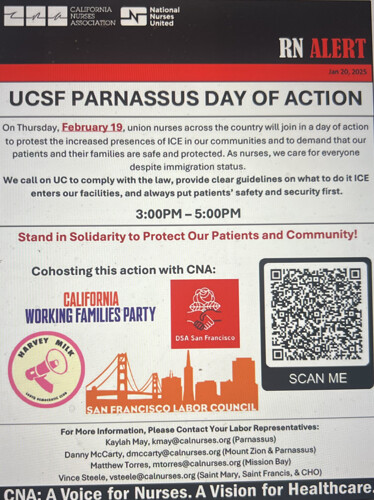 CNA ICE Action At UCSF