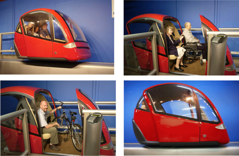 podcars are small, quick, and electric