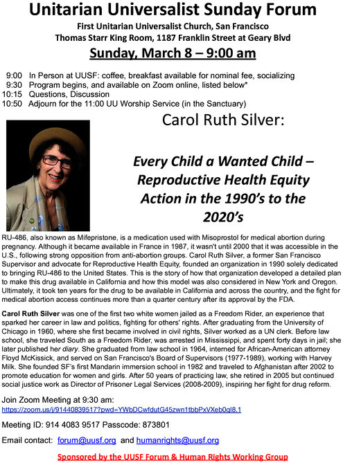 Carol Ruth Silver: Every Child a Wanted Child