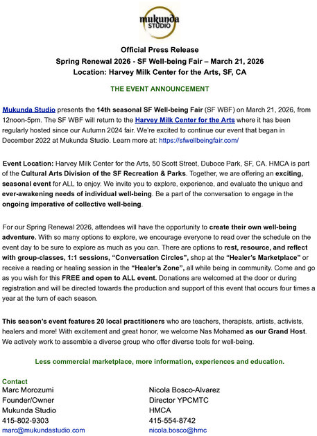 Official Press Release