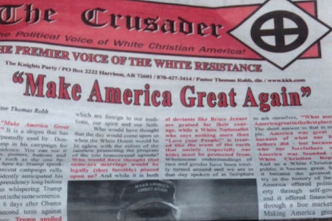 The Ku Klux Klan and former KKK leader David Duke are supporters of the convicted felon President Donald J Trump.