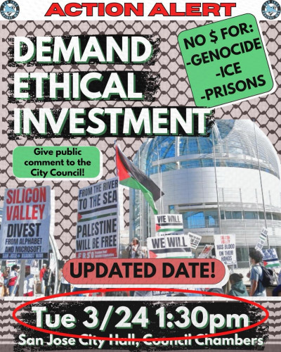 San José City Hall, Council Chambers
200 East Santa Clara Street
San José, CA 95113