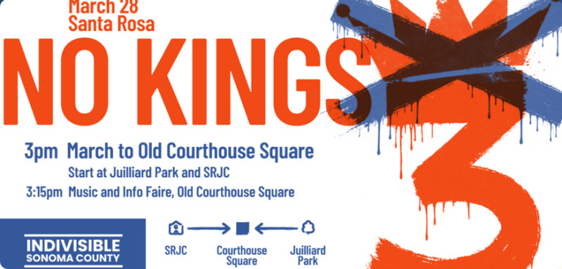 MARCH from either Santa Rosa Junior College (staring place 1) or Juilliard Park (starting place 2 - shorter by 1 mile) to the RALLY in Ol...