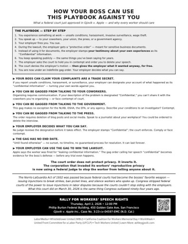 Time To Stand Up For Worker & Labor Rights