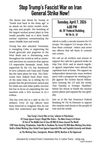 Stop Trump's Fascist War On Iran