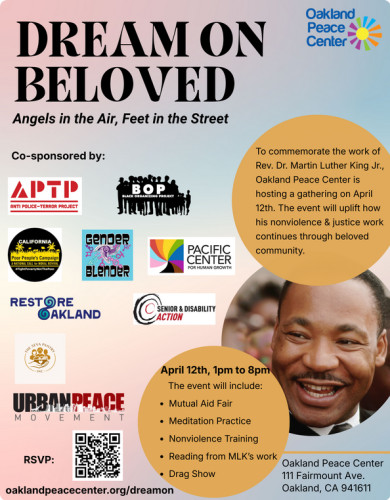 Oakland Peace Center
111 Fairmount Avenue 
Oakland, CA 94611

FREE