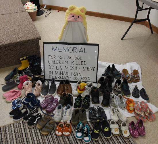 Exhibit about children killed by the U.S. in Iran