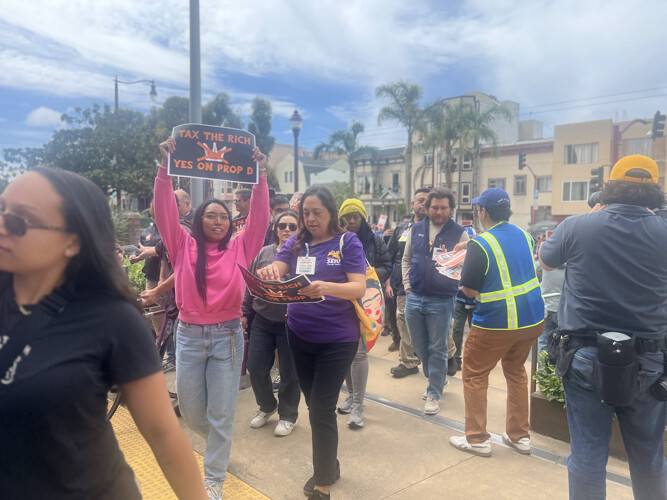 SF DPH Healthcare Workers Rallied At SF General