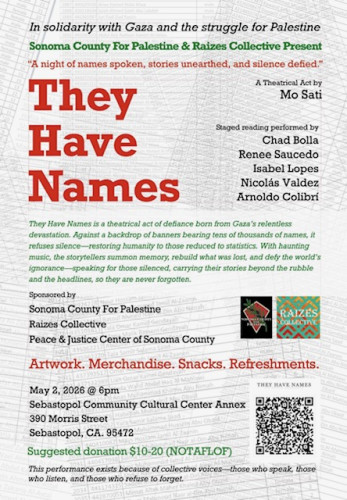 Sebastopol Community Cultural Center Annex
390 Morris Street, Sebastopol, CA 95472