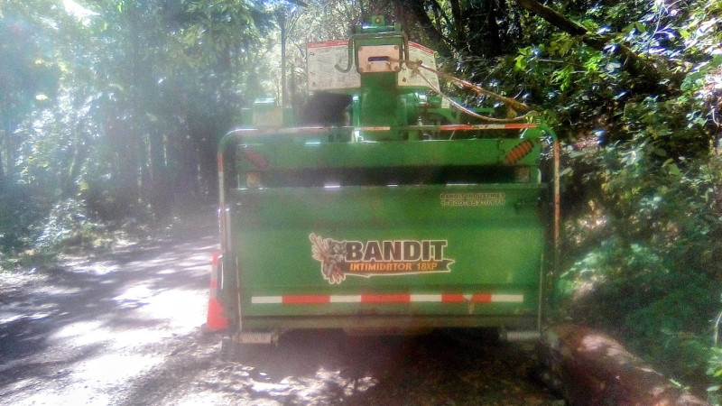aptly named BANDIT INTIMIDATOR tree chipping truck