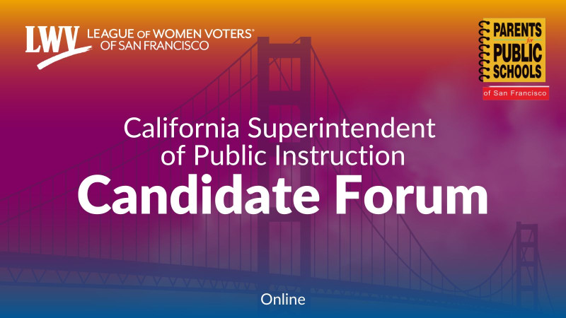 California Superintendent of Public Instruction Candidate Forum