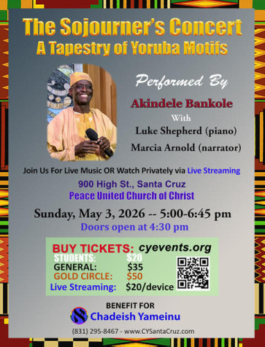 Peace United Church, 900 High Street, Santa Cruz, CA 95060