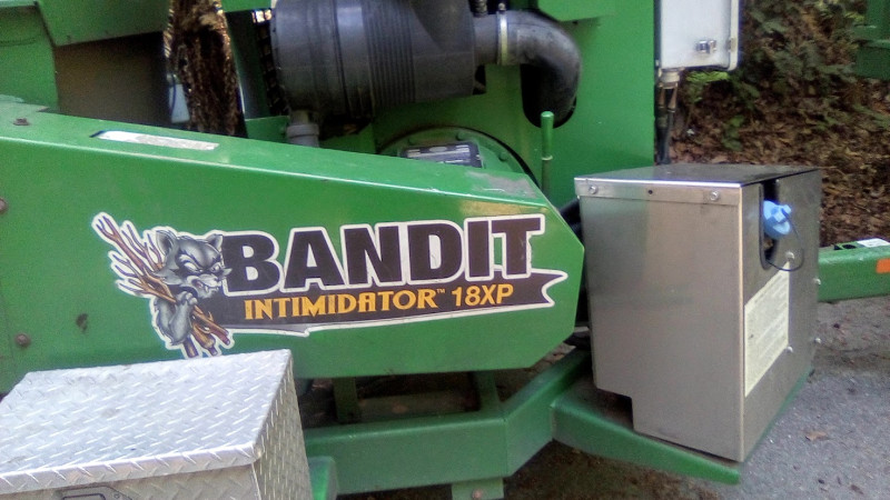 aptly named BANDIT INTIMIDATOR tree chipping truck