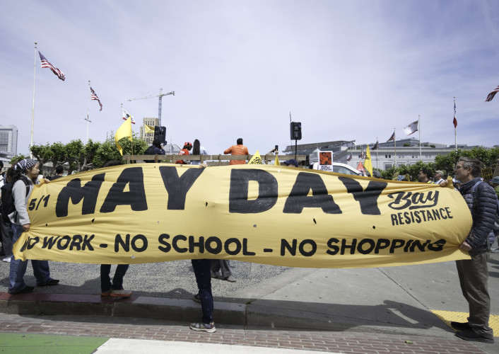 The working people's holiday originated in the U.S. and is officially recognized through the world as a holiday.  Except in the U.S.