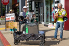 On May 1st, San Francisco Peninsula activists heeded the call to demand "No Shopping".