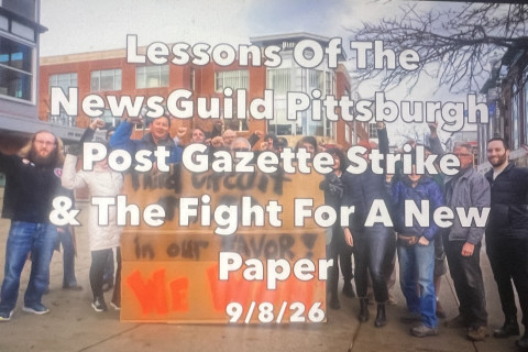 The Pittsburg Post Gazette Newsguild journalists went on the longest unfair labor practice strike in the United States. After going back ...
