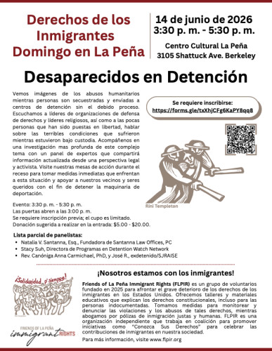 Resumen del evento Desaparecidos en detención, una conversación con expertos en la materia, en el Centro Cultural La Peña.