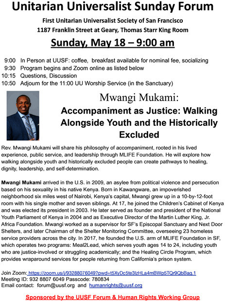 Mwangi Mukemi: Accompaniment as Justice: Walking Alongside Youth and the Historically Excluded