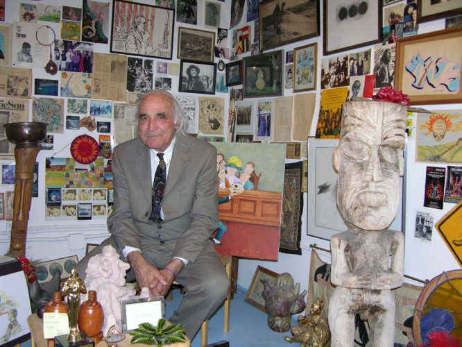 Photo of famed activist attorney Tony Serra shortly after his release from prison in 2007, who defended some clients including Huey Newto...