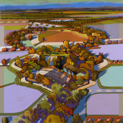 Morning Harmony 48 x 48in | Deladier Almeida