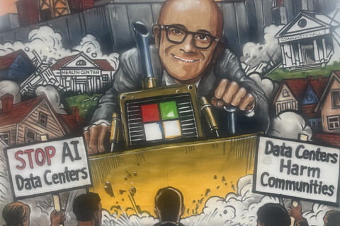 David Solnet's Art was displayed at the entrance of the MS Conference