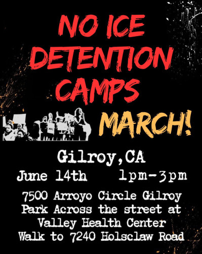 Meet at 7500 Arroyo Circle, Gilroy. We will walk to 7240 Holsclaw Rd (NEW ICE FACILITY IN GILORY)
