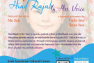 Flyer for the Hind Rajab play, including QR code for purchasing tickets.