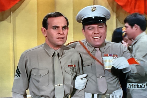 Ronnie Schell as Private Duke Slater on Gomer Pyle-U.S.M.C.in the 1960s