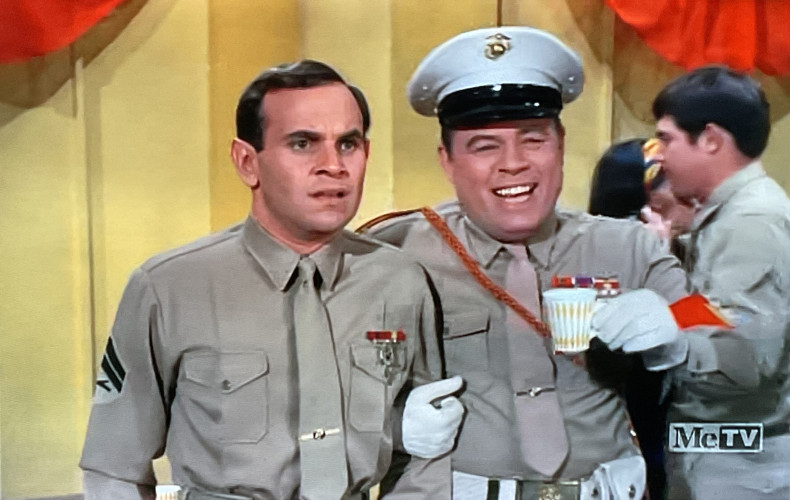 Ronnie Schell as Private Duke Slater on Gomer Pyle-U.S.M.C.in the 1960s