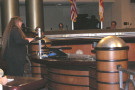 Older photo of Lynda Carson advocating for tenant's rights while speaking before the Oakland City Council. 