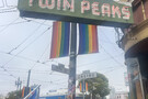 Labor Community Rally In Front Of Twins Peaks Bar To Commemorate the Fight Against Coors Beer