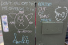 The Trans March ended with police brutalizing our comrades. A former street artist calls for MOAR alternative neighborhood beautification!!!